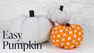 DIY Easy Fabric Pumpkin Tutorial [upl. by Glynnis]