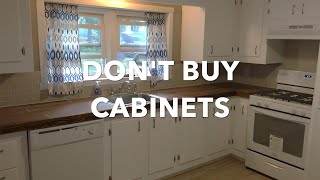 DIY kitchen cabinet build CHEAP AND EASY [upl. by Keel]