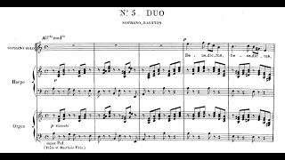 SaintSaëns  Oratorio de Noël  N 5 Duo SBr Benedictus score [upl. by Meredeth]