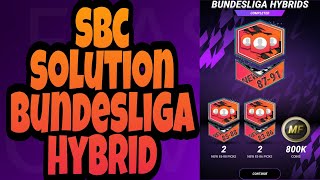 SBC SOLUTION BUNDESLIGA HYBRID IN MADFUT 22 [upl. by Aitra405]