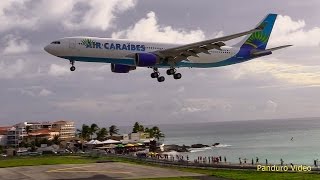 St Maarten Amazing Plane landing and Takeoff footage at Princess Juliana Airport  4 [upl. by Bechler942]