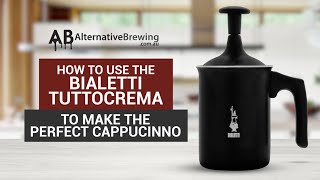 How to Use the Bialetti Tuttocrema Milk Frother [upl. by Haelhsa]