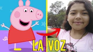 La voz detras de PEPPA PIG  5 voces detras de las caricaturas parte 3 [upl. by Yoc694]