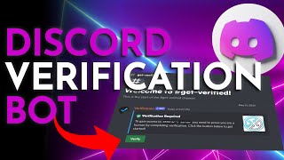 FREE Verification Bot Discord 2022 [upl. by Enyamert]