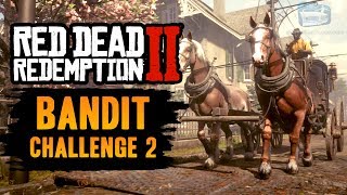 Red Dead Redemption 2 Bandit Challenge 2 Guide  Rob or return any 2 coaches to the fence [upl. by Anikal]