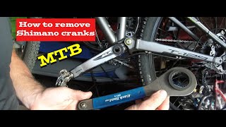 How to replace a Shimano mountain bike Crankset [upl. by Yelnek]