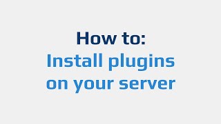 How to Install plugins on your server [upl. by Jerrylee992]