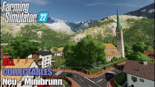 FS22 Neu  Minibrunn Map  Earn extra money  All 16 Collectables [upl. by Iilek]