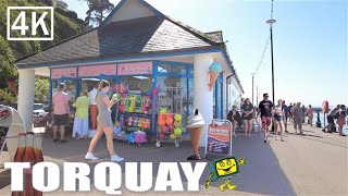 TORQUAY Devon July 2021  Torquay Seafront Marina amp Princess Pier  4K Virtual Walk [upl. by Artina]