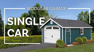 Single Car Modular Garages  Stoltzfus Structures [upl. by Erait]