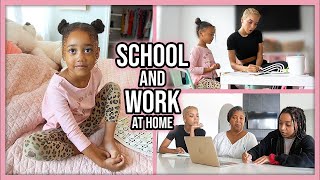 Our Daily Routine  Homeschool  Work at Home Mom [upl. by Attirb]