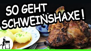 Schweinshaxe mit Soße für alle  Rezept für Grill UND Backofen [upl. by Now]