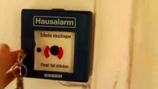 Hausalarm Auslösen German fire alarm [upl. by Egrog]