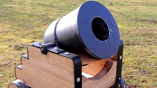 How To Make A Big Mortar Cannon At Home [upl. by Hayyim656]