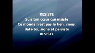 France Gall  RESISTE LyricsParoles [upl. by Othella]