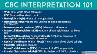 How to Interpret a CBC complete blood count Hematopathology amp Hematology with Dr Jeanette Ramos [upl. by Shara]