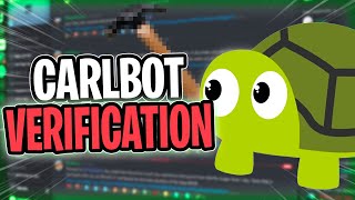 How to setup a Carlbot verification [upl. by Trever361]