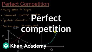 Perfect competition  Microeconomics  Khan Academy [upl. by Amiaj70]