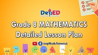 Grade 8 MATHEMATICS Detailed Lesson Plan  Quarter 1 to Quarter 4 [upl. by Ecirtnuahs]