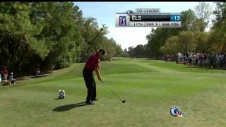 Ernie Els driver swing faceon 720p HD slow motion [upl. by Sidonnie]