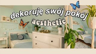 DEKORUJĘ SWÓJ POKÓJ 💙 aesthetic 🦋 [upl. by Baler561]