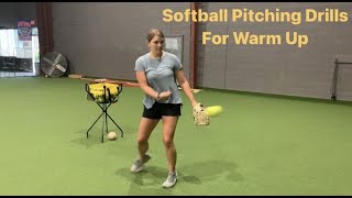 Softball Pitching Drills For Warm Up [upl. by Mile327]