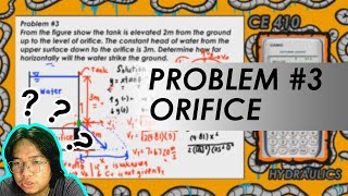 Fluid Flow Measurement  Problem 3 Orifice Constant Head  PAANO [upl. by Gniy]