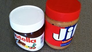 Nutella vs Peanut Butter Taste Test [upl. by Anida]