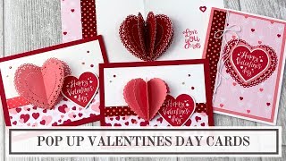 Valentines Day Pop Up Card Tutorial 3D Heart [upl. by Maggi]