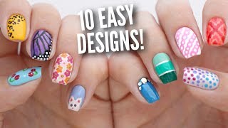 10 Easy Nail Art Designs for Beginners The Ultimate Guide 5 [upl. by Anisamot]