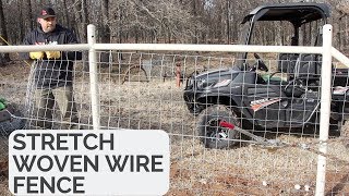 How to Stretch Woven Wire Fence [upl. by Davine]