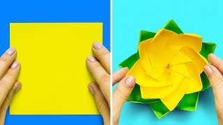 13 EASY PAPER CRAFTS AND ORIGAMI IDEAS [upl. by Alien577]