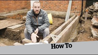 How to Start Building Walls How to Build an Extension 3 [upl. by Israel]