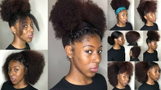 16 NATURAL HAIRSTYLES  Short Medium Hair [upl. by Clarkin]