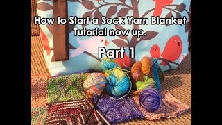 How to knit a Sock Yarn Memory Blanket No Counting  Part 1 [upl. by Tierza]