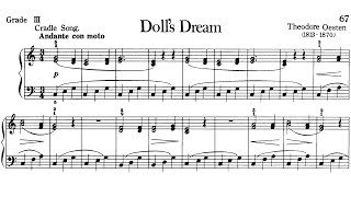 Piano Pieces for Children Grade 3 No5 Oesten Dolls Dream P67 Sheet Music [upl. by Bob82]