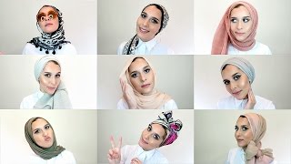 20 SIMPLE HIJAB STYLES  TUTORIAL [upl. by Orfinger]