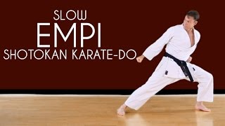 Empi SLOW  Shotokan Karate Kata JKA [upl. by Kirstin]