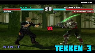 Tekken 3  Yoshimitsu vs Paul [upl. by Croner816]