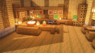 Minecraft Small Wooden Kitchen Design  Tutorial [upl. by Maleen616]