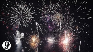 12 Minute Fireworks Show with Sound 4K UHD 60FPS  GRATEFUL [upl. by Kizzee535]