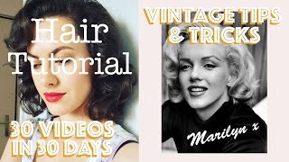 Marilyn Monroe Hair Tutorial  Day 2⎜30 VIDEOS IN 30 DAYS [upl. by Kristianson329]