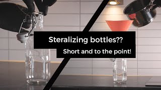 How to sterilize glass bottlesIn 1 minute [upl. by Arand65]