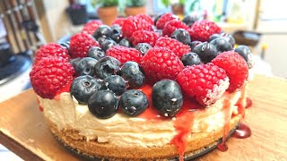 MARY BERRYS AMERICAN STYLED CHEESECAKE  NO BAKE CHEESECAKE [upl. by Ailes606]