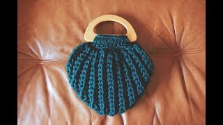 Como tejer bolso fácil con trapillo Crochet [upl. by Kcirdaed205]