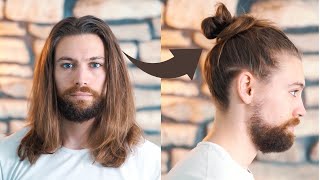 How To Tie A Messy Man Bun [upl. by Estel]