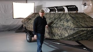 Lowe 1860 Waterfowl Hunting Jon Boat Walk Around [upl. by Weksler]