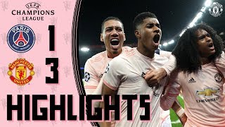 Highlights  Solskjaers young stars stun PSG  PSG 13 Manchester United  UEFA Champions League [upl. by Channa]