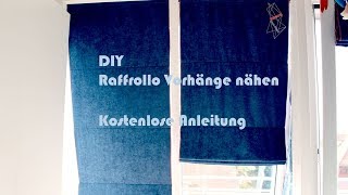 DIY Dachfenster Vorhang  Rollo  Raffrollo nähen – Kostenloses Schnittmuster [upl. by Peria777]