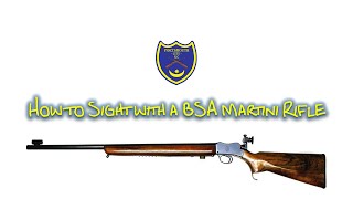 Sighting a BSA Martini 022 Rifle at 25 yards [upl. by Ahseek]